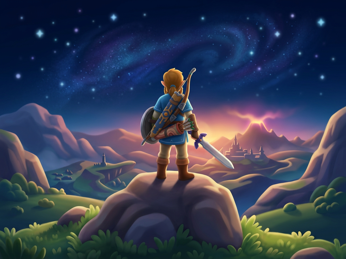 Zelda: Breath of the Wild — AI redraw