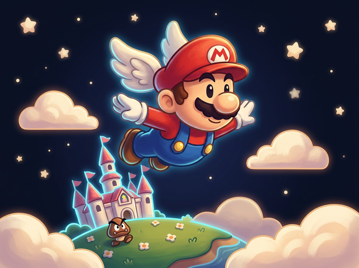 Super Mario 64 — AI redraw