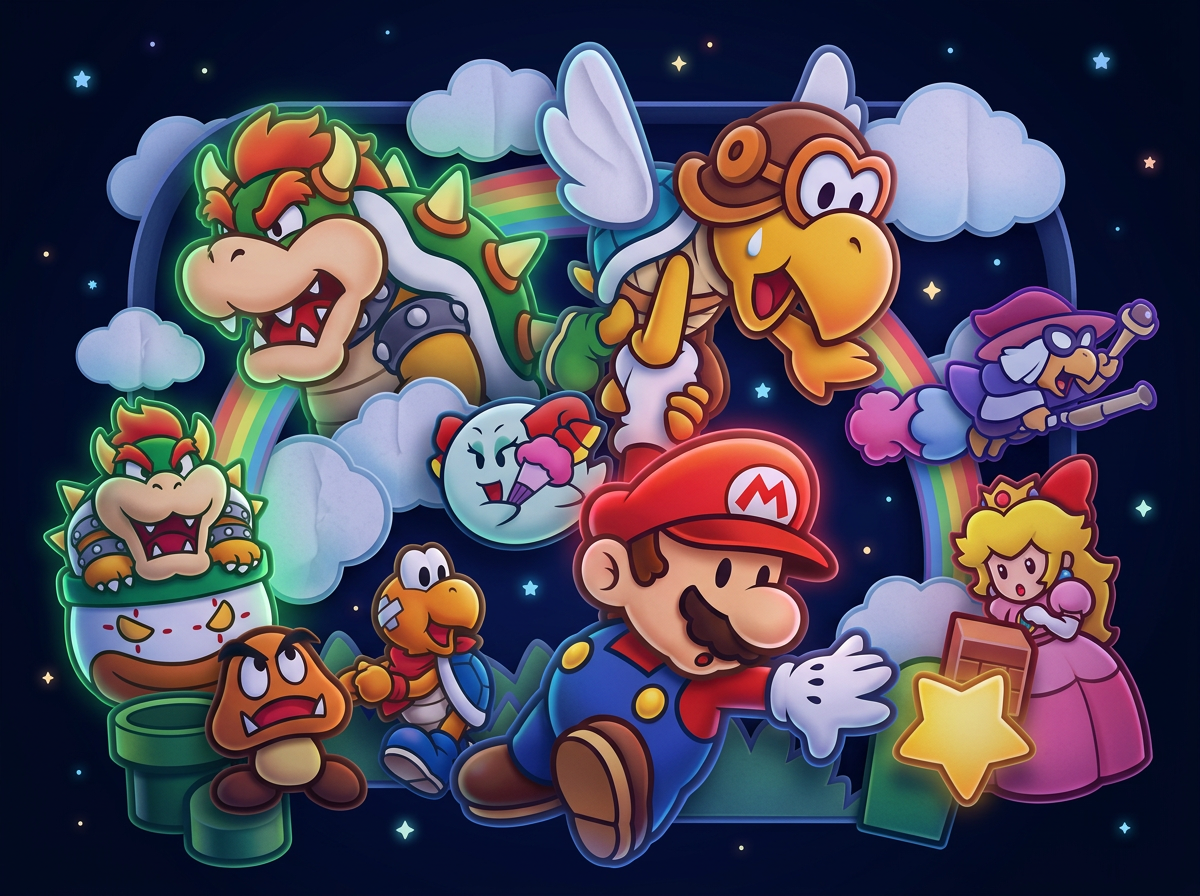 Paper Mario — AI redraw