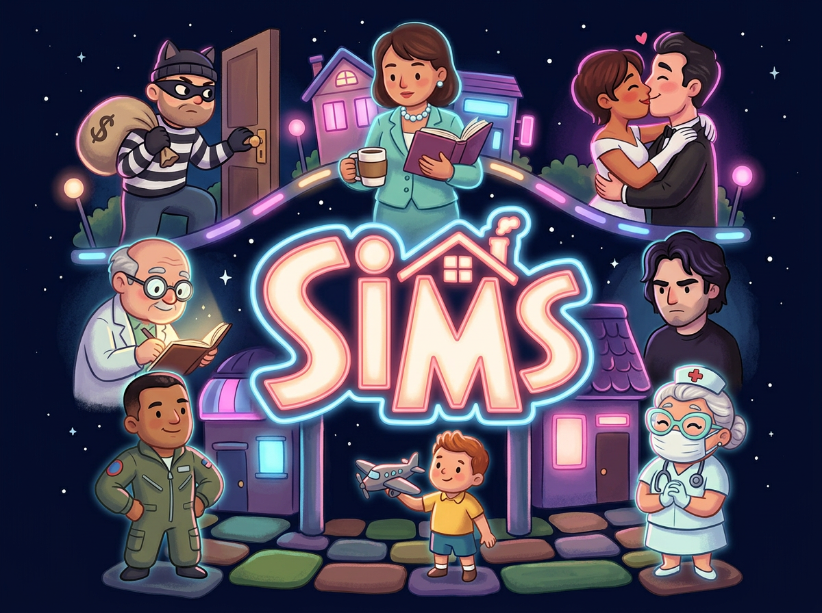 The Sims — AI redraw