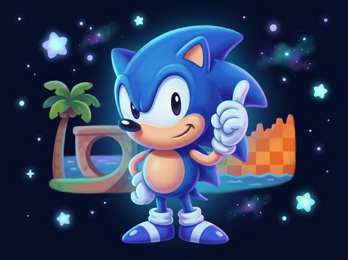 Sonic the Hedgehog — AI redraw