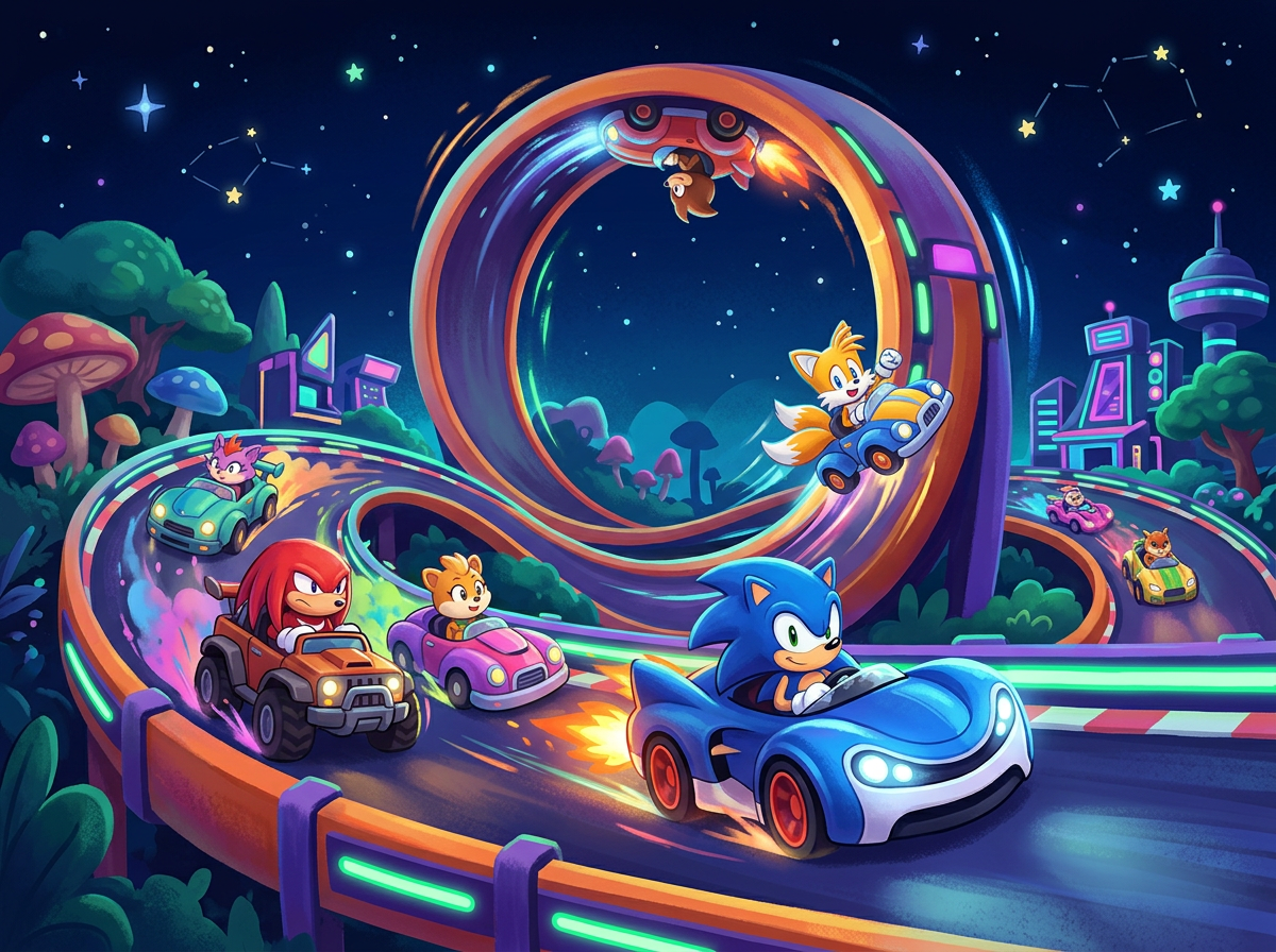 Sonic Racing — AI scene
