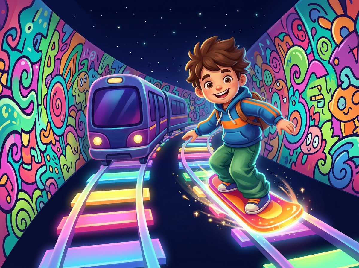 Subway Surfers — AI scene